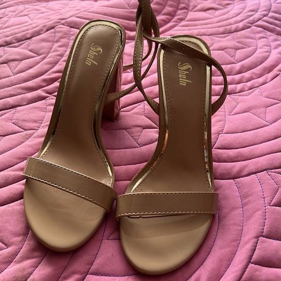 Sheln sandal high hill size 36 a nude color - Picture 5 of 5